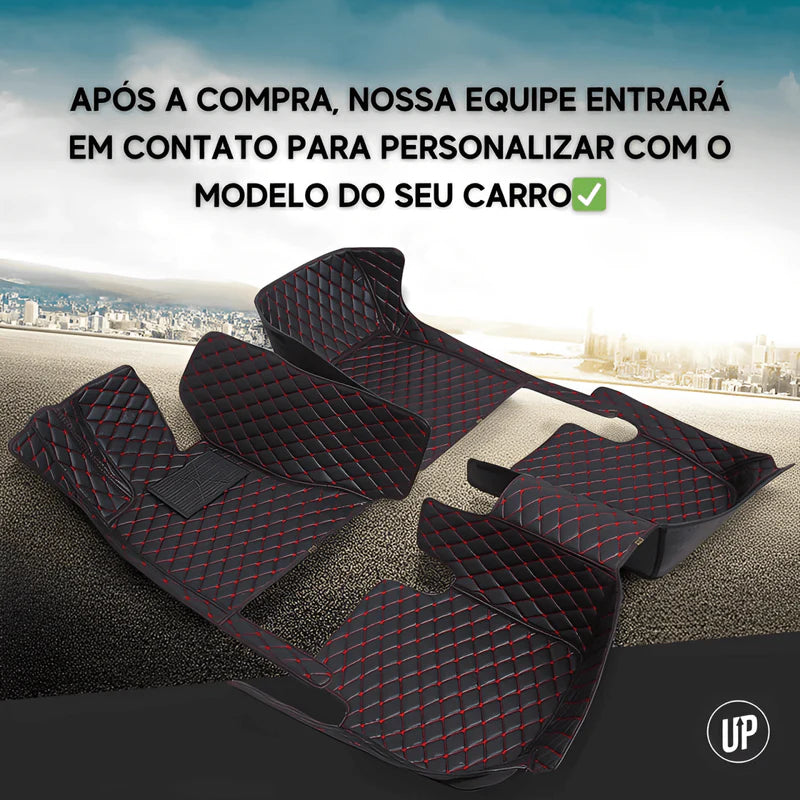 Kit de Tapetes Automotivos Personalizado Sob Medida - Luxo e Elegância para seu carro